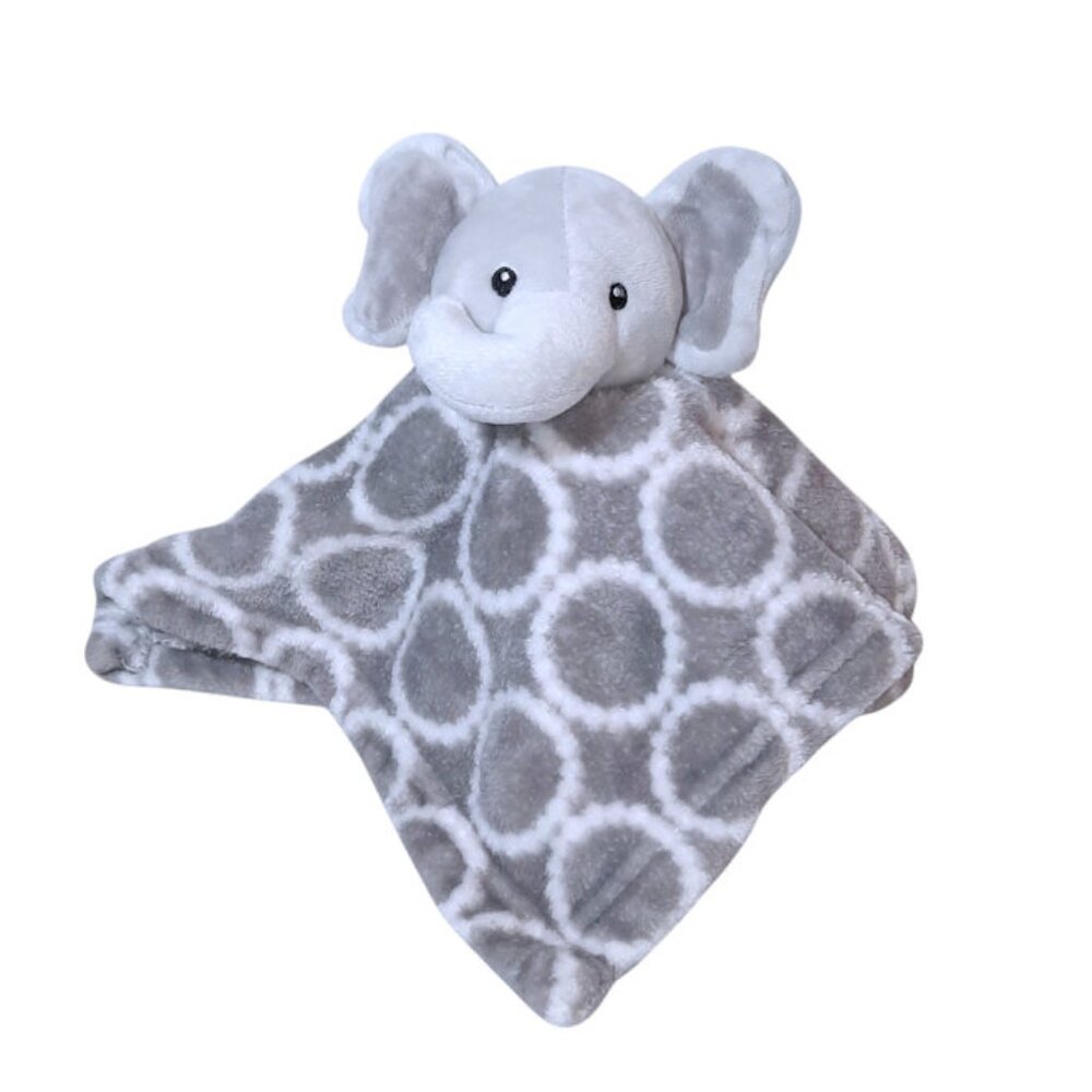 2020 Hudson Baby Elephant Security Lovey Baby Blanket 14" X 14"